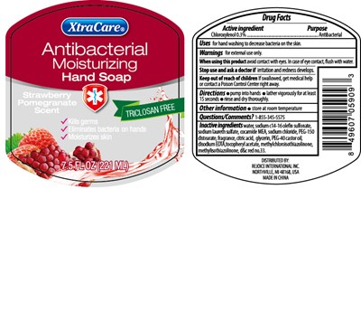 Image (05909b Triclosan Free Antibacterial Hand Soap 7.5oz Strawberry Pomegrante)